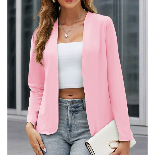 Women Plus Size Casual Blazer Open Front Long Sleeve Work Office Cardigan Jackets
